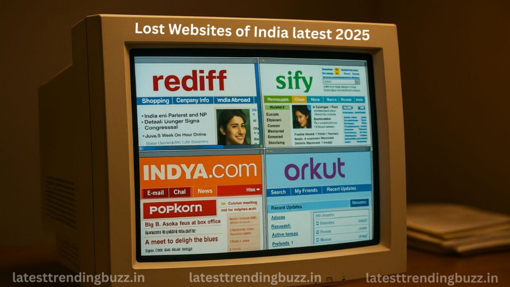 Lost Websites of India latest 2025