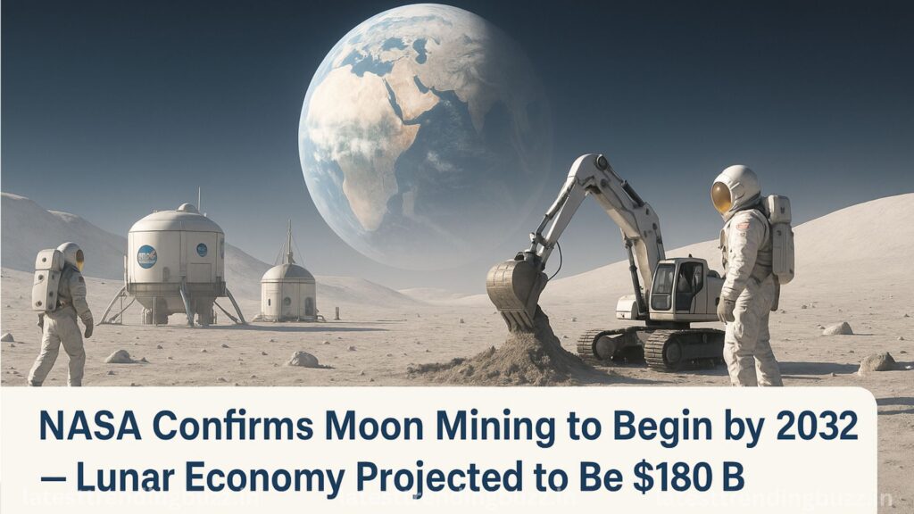 NASA moon mining 2032 latest