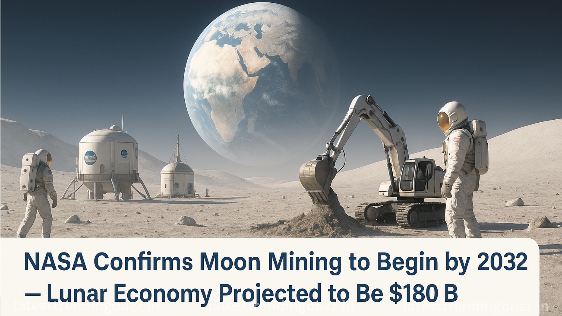NASA moon mining 2032 latest