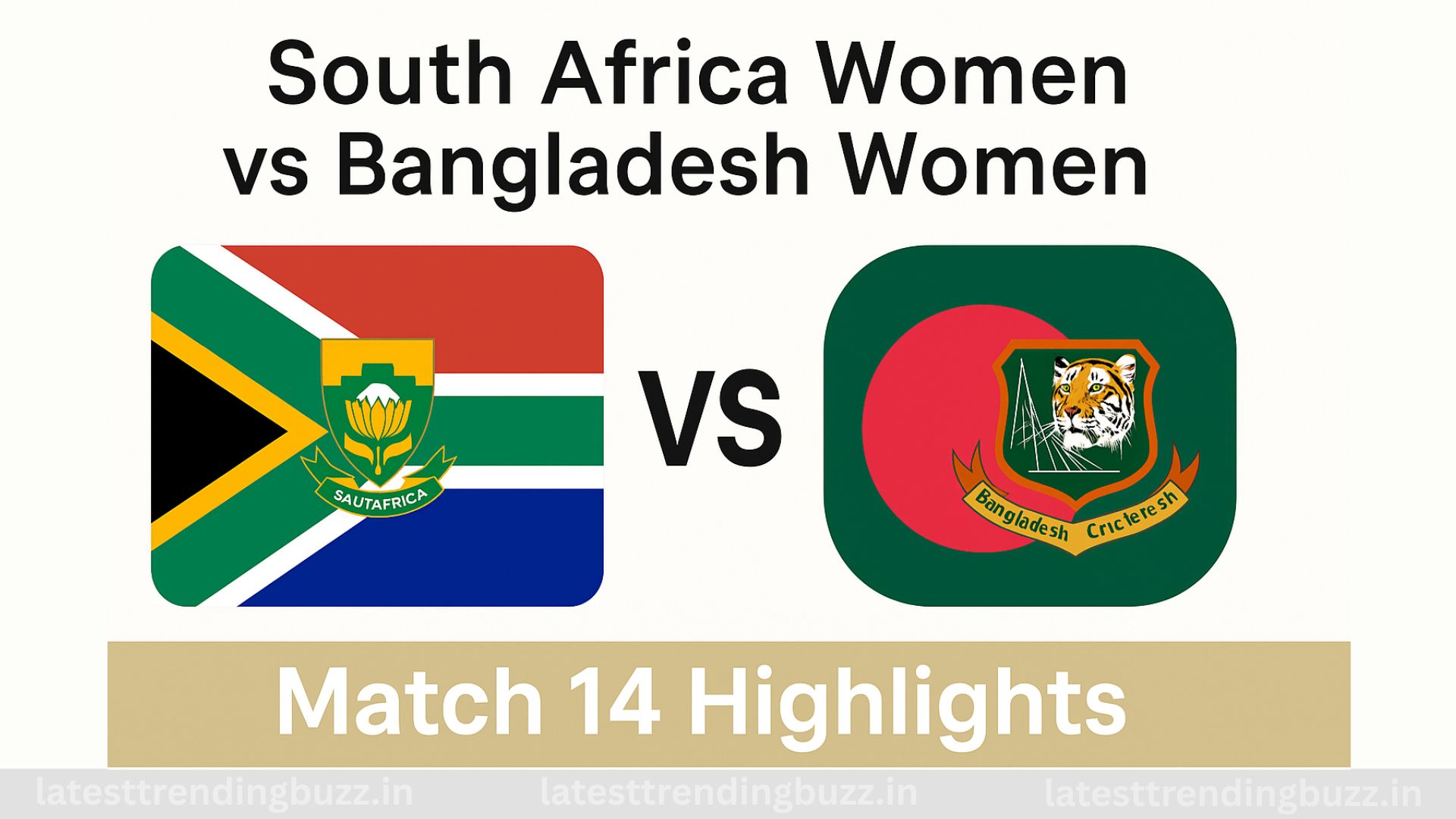 South Africa Women vs Bangladesh Women
