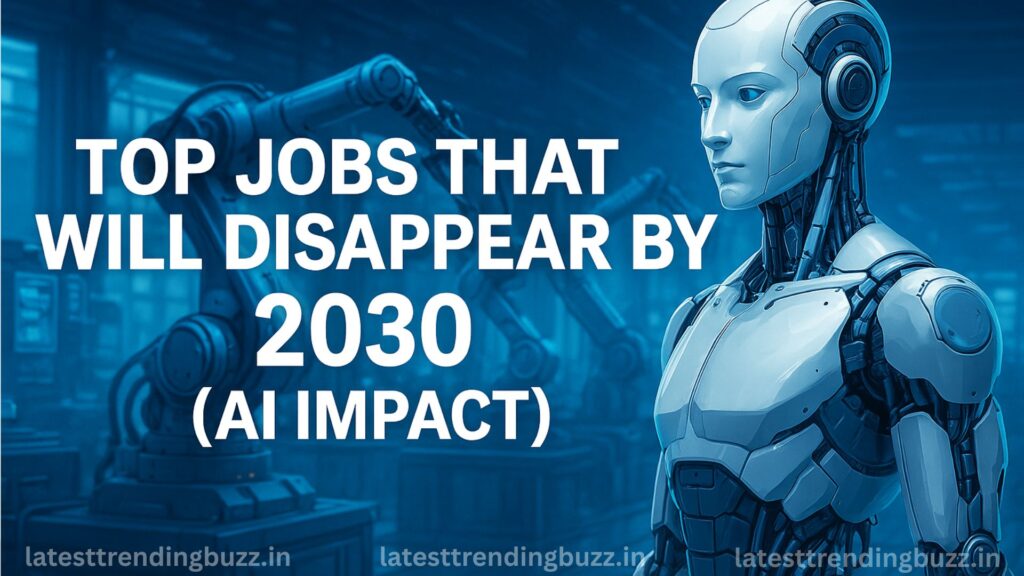 Top Jobs That Will Disappear by 2030 (AI Impact) 1 jobs that will disappear by 2030