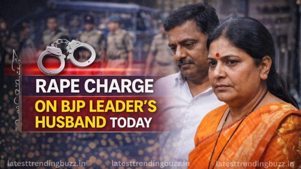 The rape charge on BJP leader husband today