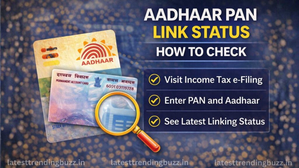 Aadhaar PAN link status