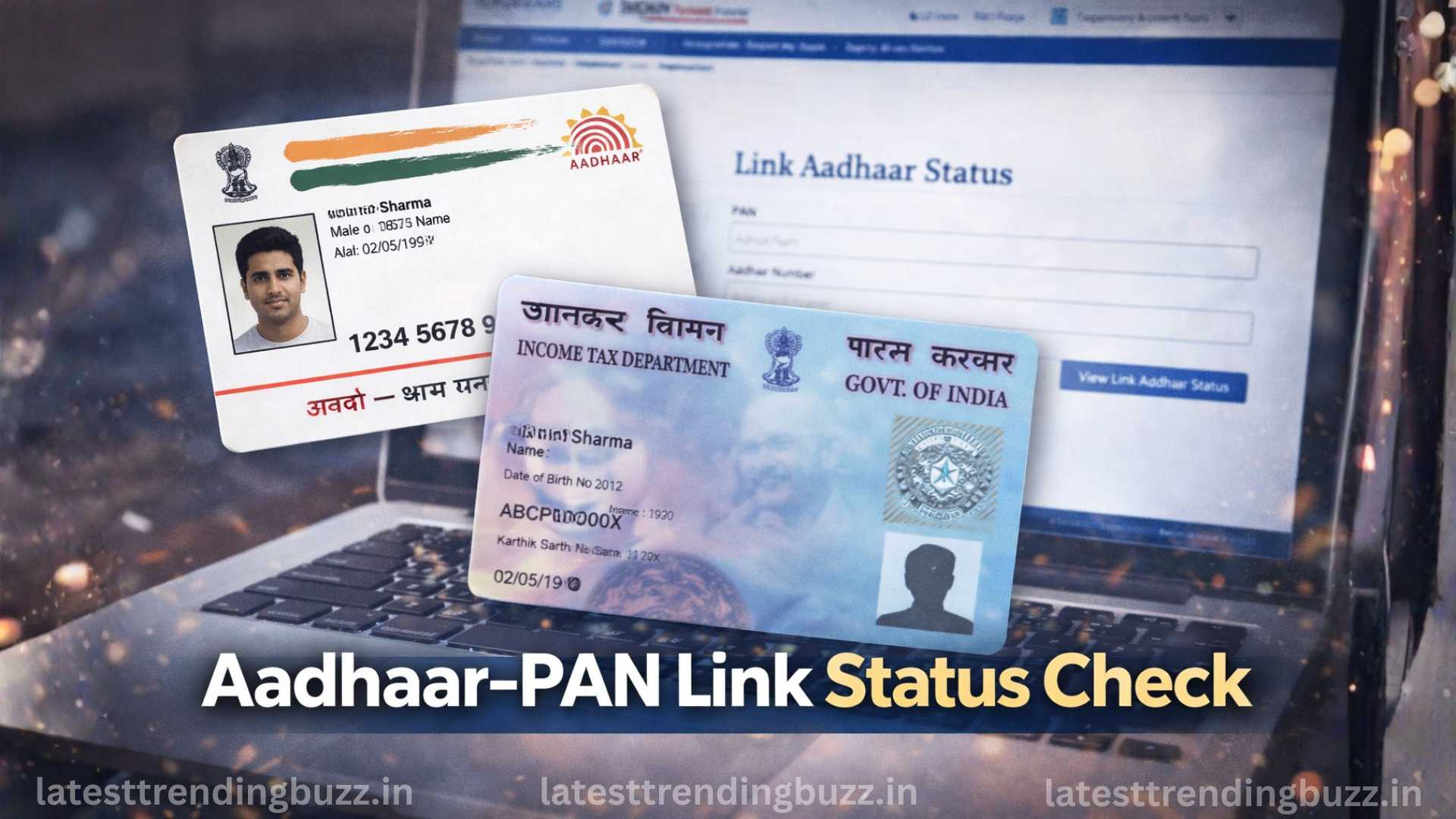 Aadhaar PAN link status check