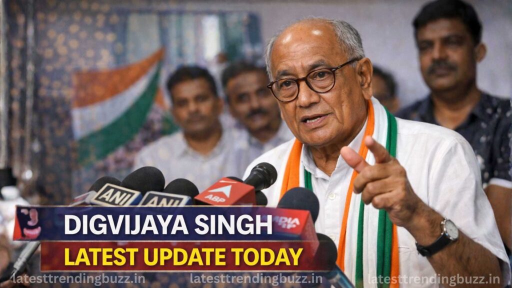 Digvijaya Singh Latest Update Today