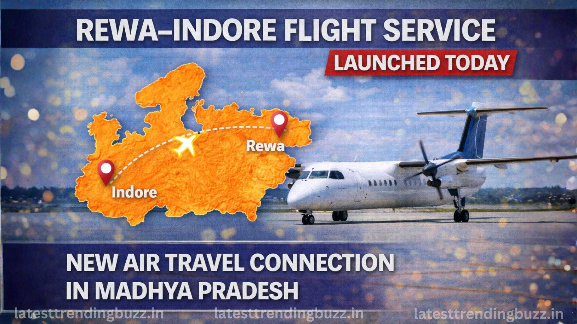 Rewa–Indore flight service