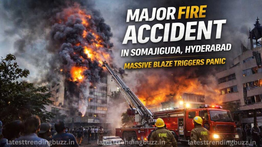 fire accident in Somajiguda Hyderabad