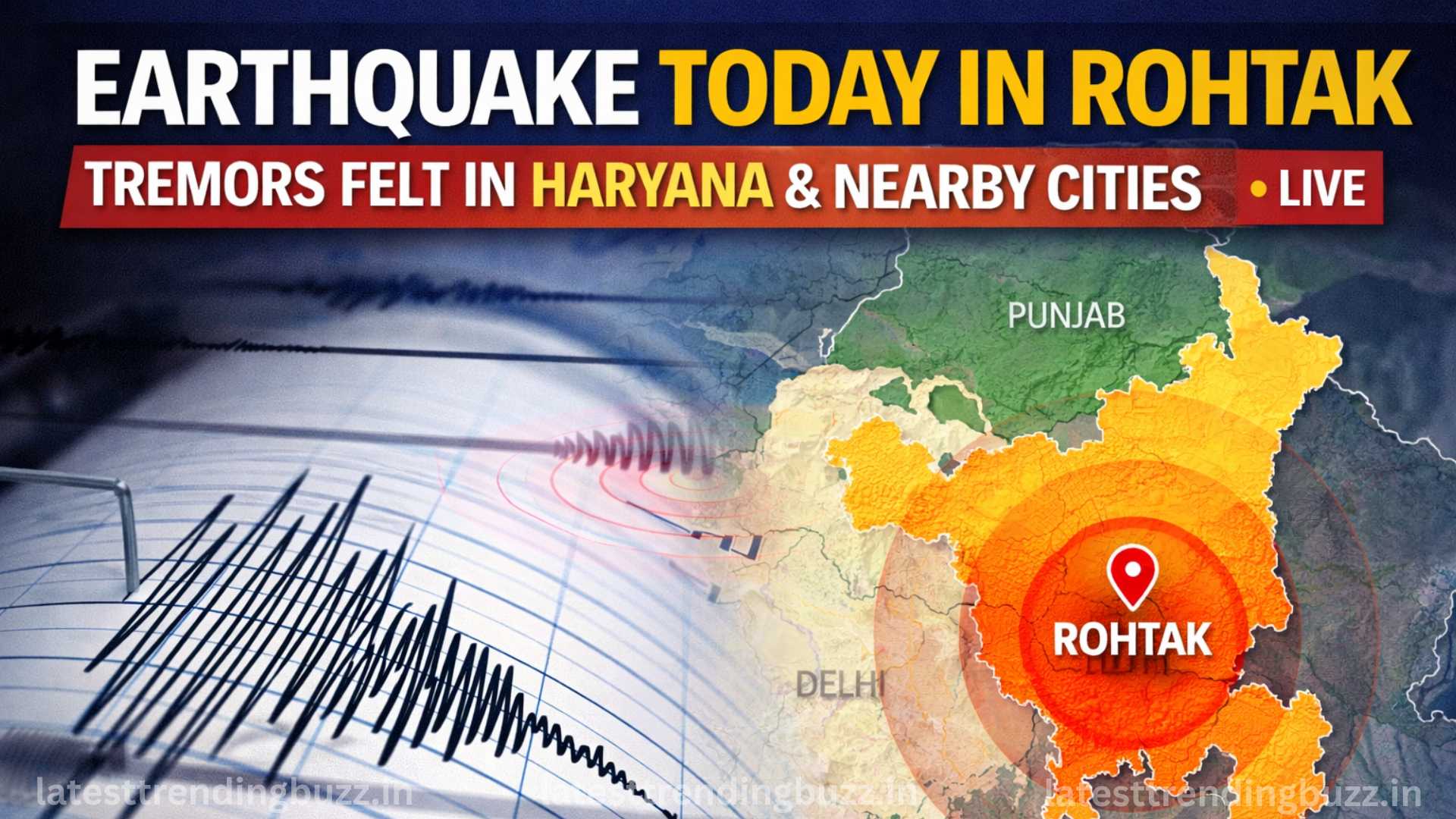 Earthquake today in Rohtak