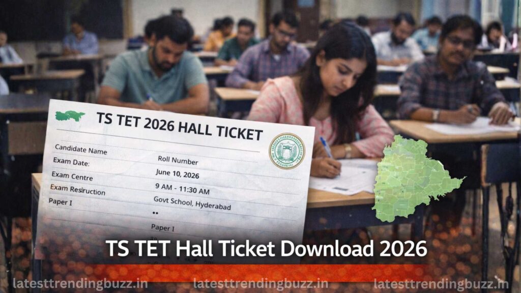 TS TET Hall Ticket Download 2026 — Direct Link, Exam Date & Steps 1 TS TET hall ticket download 2026