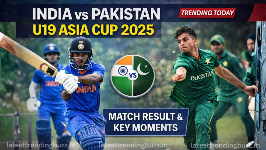 India vs Pakistan U19 Asia Cup 2025