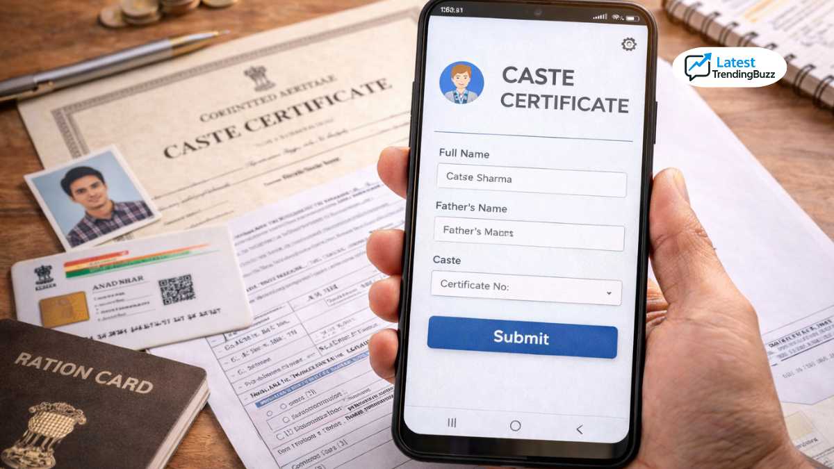 Caste certificate apply online India