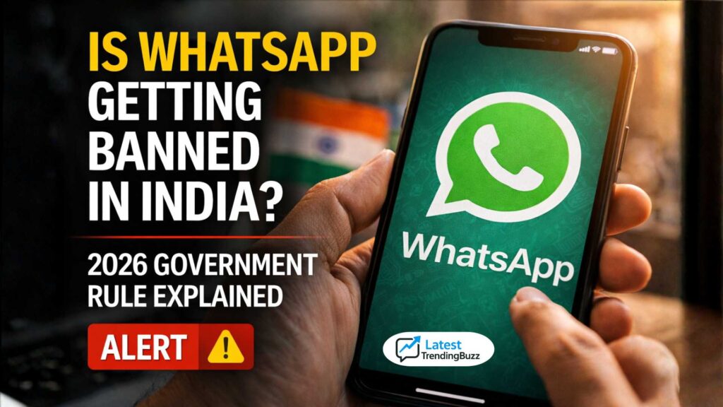 Is WhatsApp Getting Banned in India? 2026 Government Rule Explained 1 Is WhatsApp Getting Banned in India